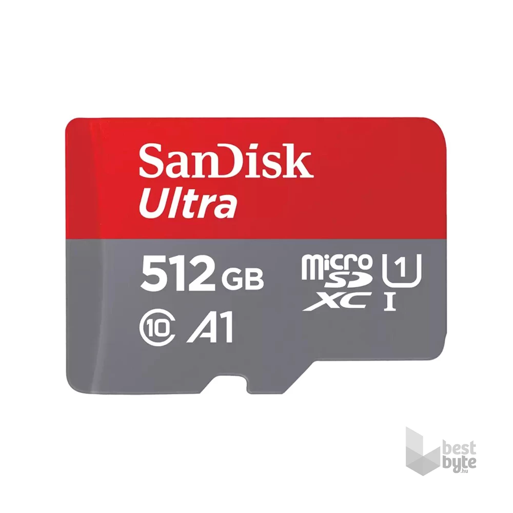 Sandisk 00215424 512GB SD micro Ultra Android (SDXC Class 10 UHS-I U1) memóriakártya