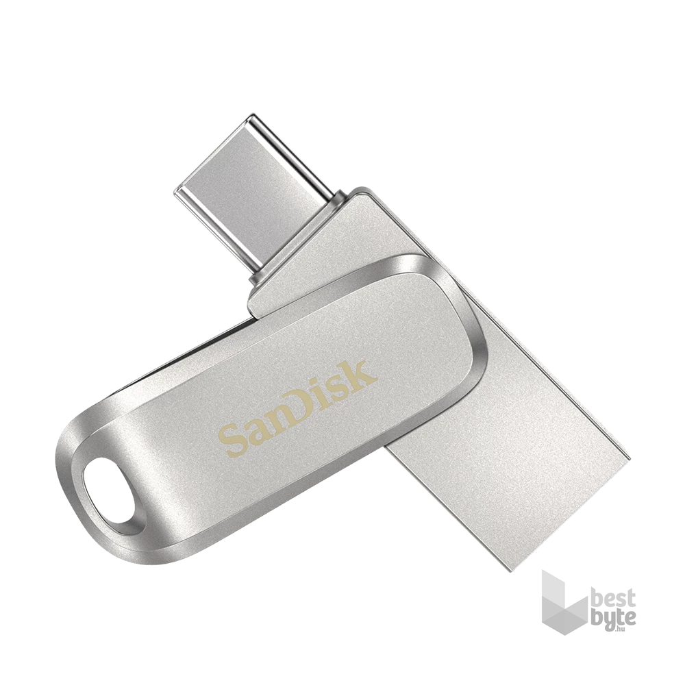 Sandisk 512GB USB3.1/Type-C Dual Drive Luxe Ezüst (186466) Flash Drive