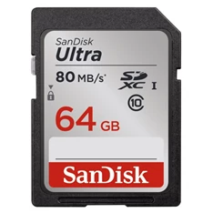 Sandisk 64GB SD (SDXC Class 10) Ultra UHS-1 memória kártya