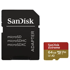 Sandisk 00121585 64GB SD micro Extreme (SDXC Class 10 UHS-I U3) memóriakártya