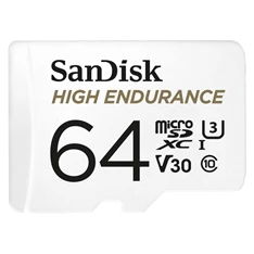 Sandisk 64GB SD micro (SDXC Class 10 UHS-I U3) High Endurance memória kártya