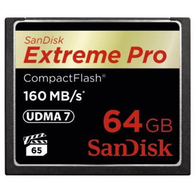 Sandisk 64GB Compact Flash Extreme Pro memória kártya