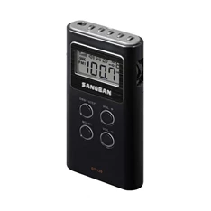 Sangean DT-120B AM/FM sztereó szintézeres fekete zsebrádió