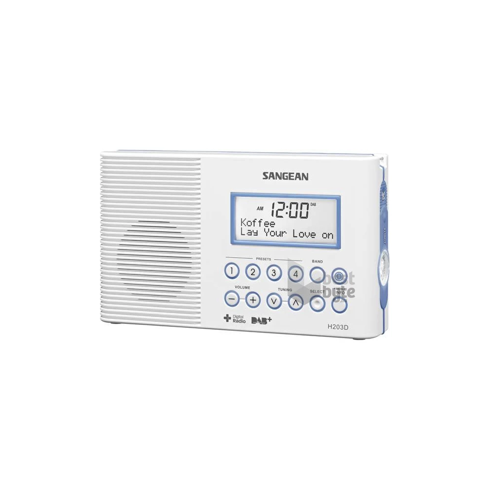 Sangean H-203+ DAB+/FM-RDS vízálló fürdőszobai rádió
