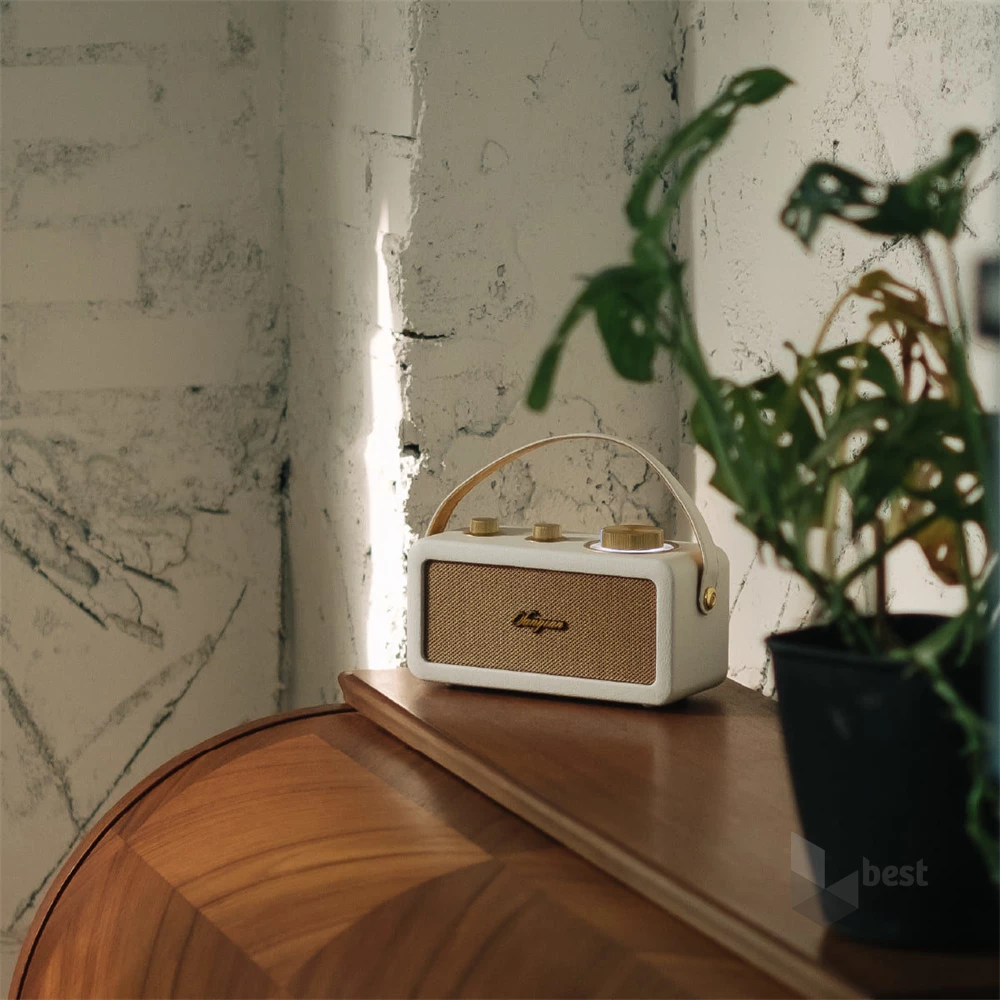 Sangean RA-101 I/G hordozható retro fehér Bluetooth/FM rádió