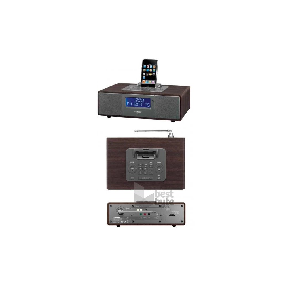 Sangean WR-5 AM/FM-RDS iPod dokkolós szintézeres sztereó asztali rádió