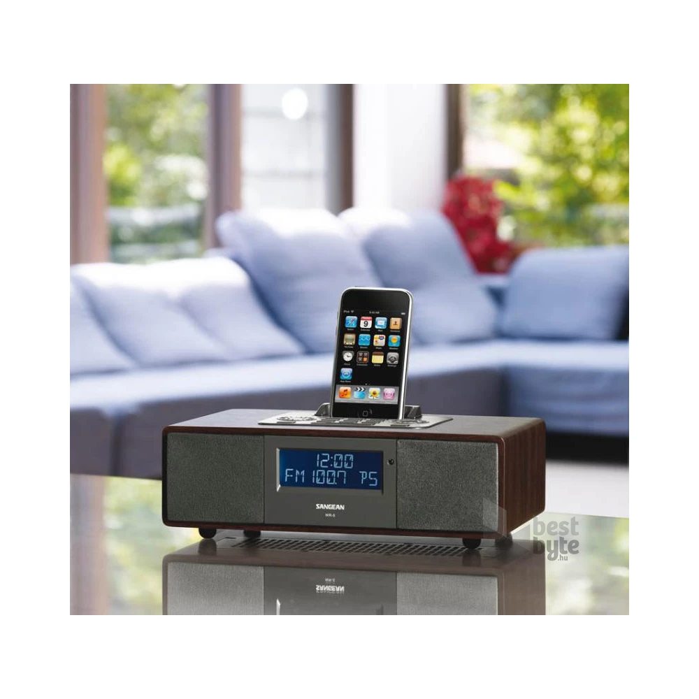 Sangean WR-5 AM/FM-RDS iPod dokkolós szintézeres sztereó asztali rádió