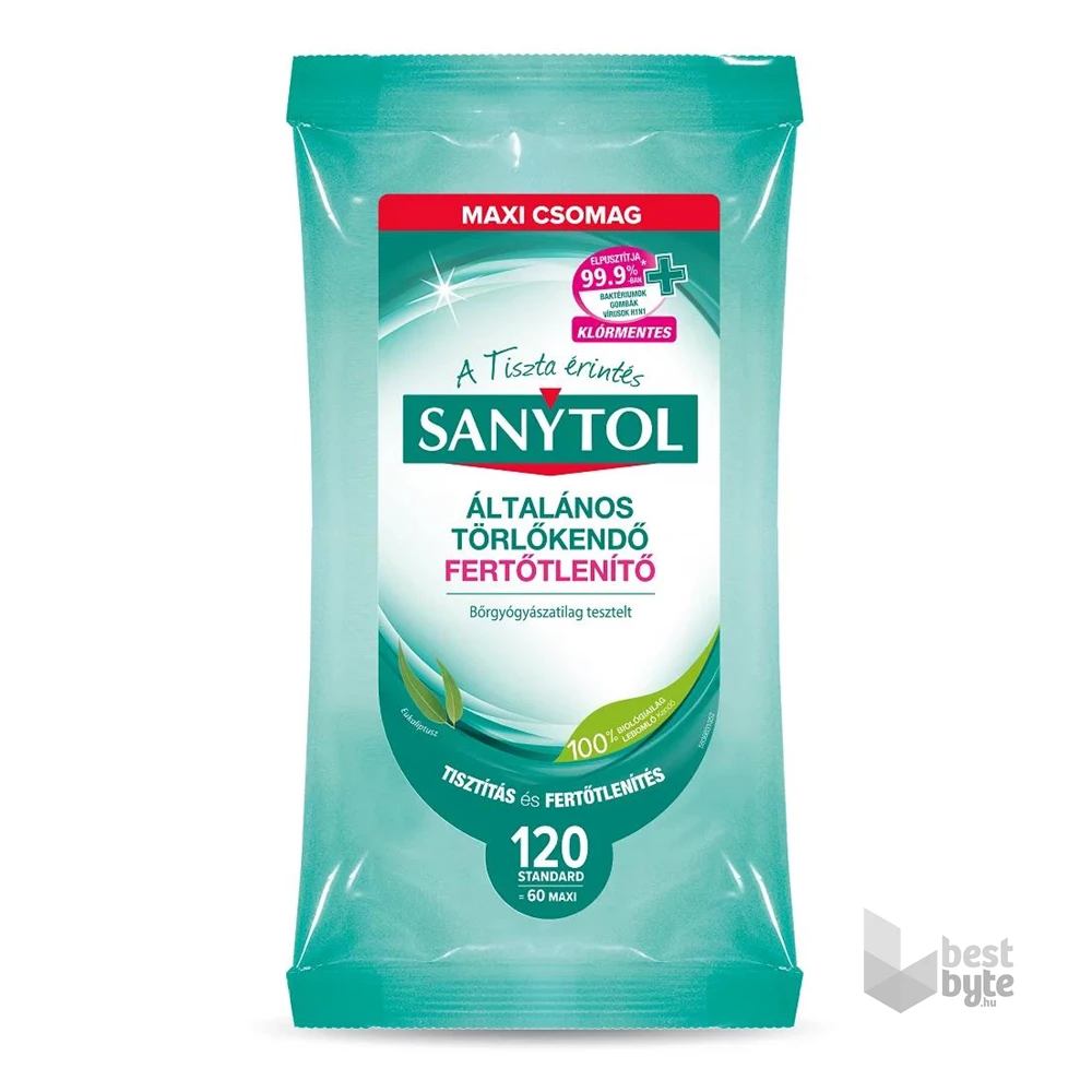 Sanytol fertőtlenítő törlőkendő