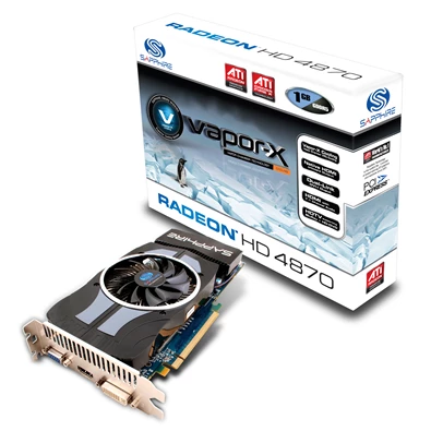 Sapphire ATI Rad. HD 4870 1G VAPOR-X GDDR5 PCI-E  HDMI / DVI-I / VGA (ROHS) LITE videokártya