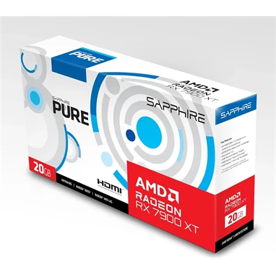 Sapphire Pure AMD Radeon RX 7900 XT 20GB DDR6 320bit PCIe videókártya