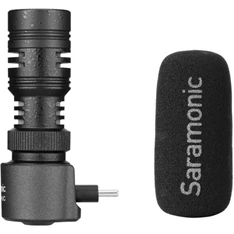 Saramonic USB Type-C csatlakozóval SA SmartMic+ UC. kompakt- irányított mikrofon