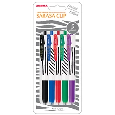 Sarasa Clip 0,7 Zebra Stripes 5pcs zselés toll