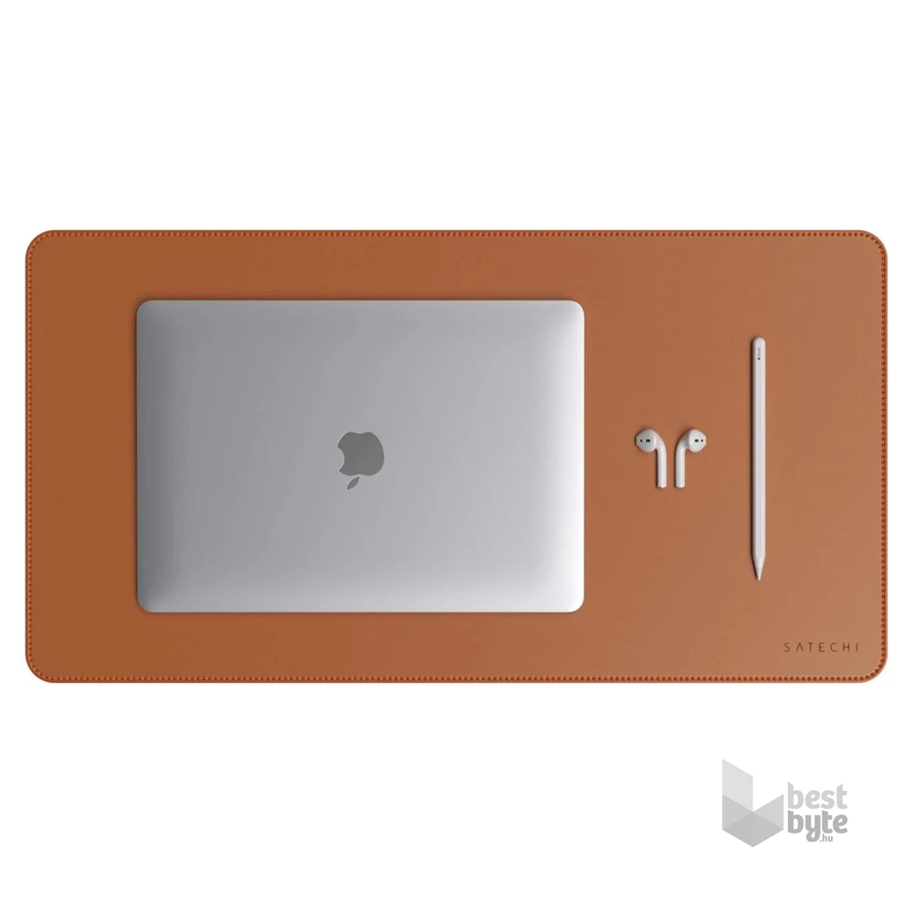 Satechi ST-LDMN Deskmate nagyméretű barna bőr egérpad