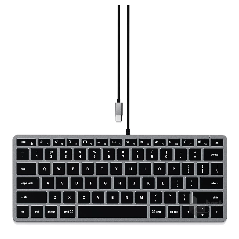 Satechi ST-UCSW1M Slim W1 US USB C asztroszürke billentyűzet