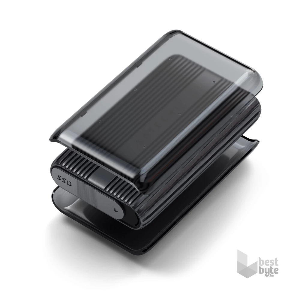 Satechi ST-EU4NPM USB 4 szürke NVMe SSD ház