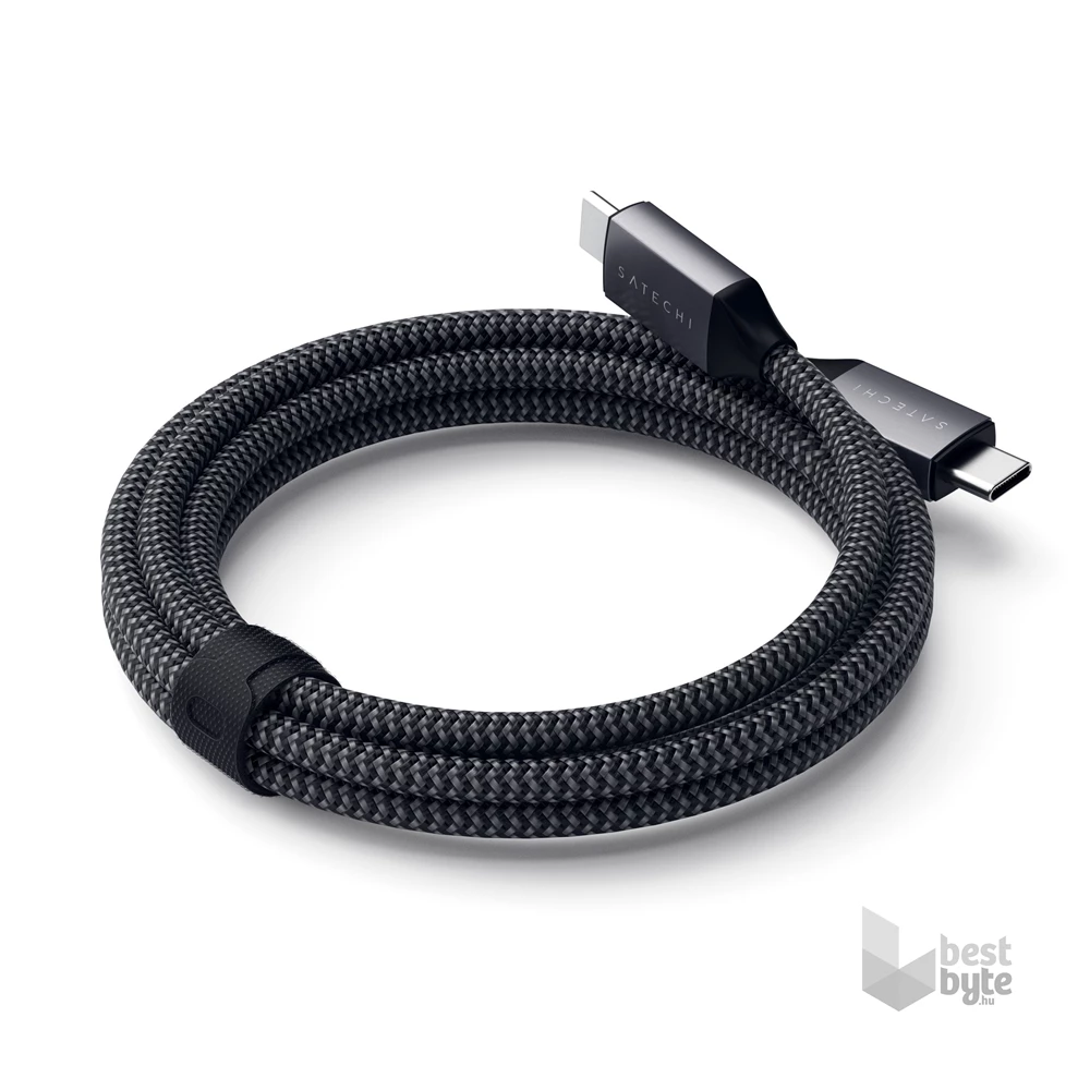 Satechi ST-TCC2MM 2m 100W Type-C szürke kábel