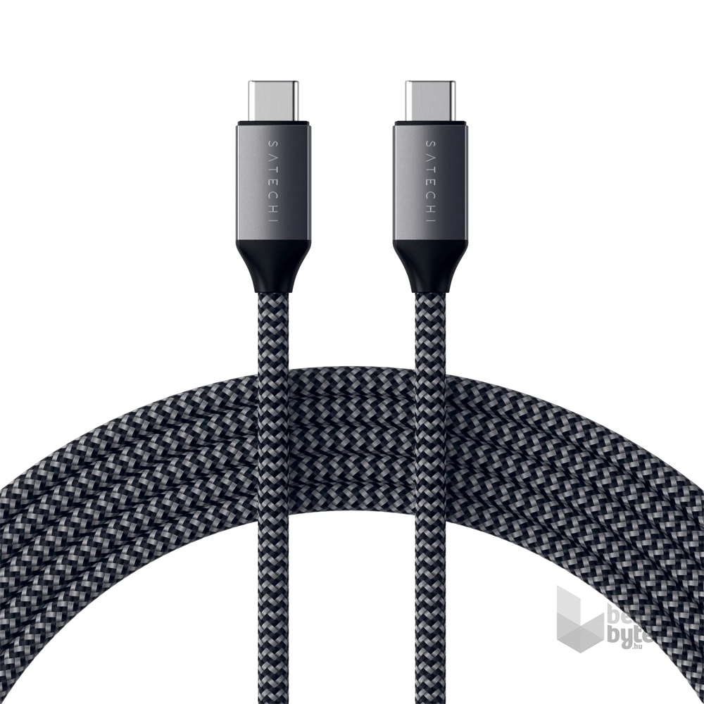Satechi ST-TCC2MM 2m 100W Type-C szürke kábel