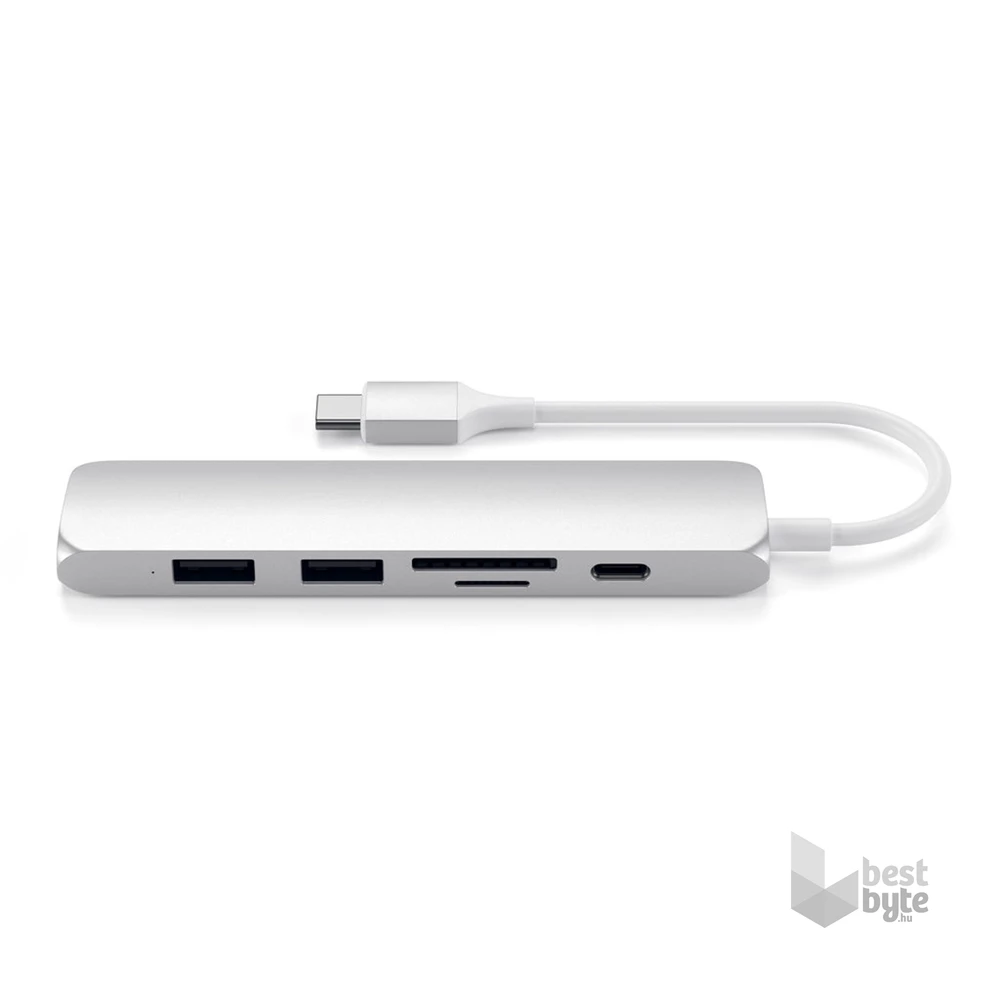 Satechi ST-SCMA2S Slim V2 Type-C ezüst HUB
