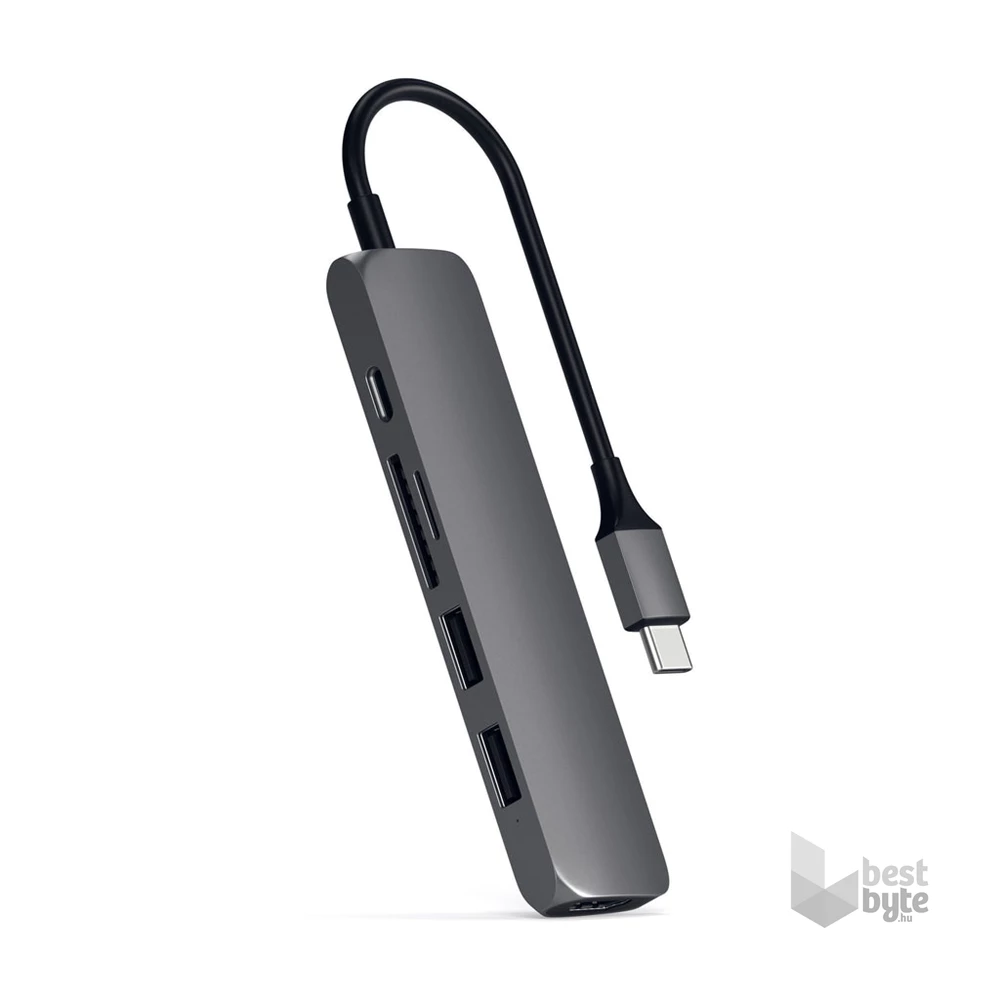 Satechi ST-SCMA2M Slim V2 Type-C asztroszürke HUB