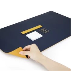 Sax műbőr kétoldalas kék-sárga íróasztal alátét