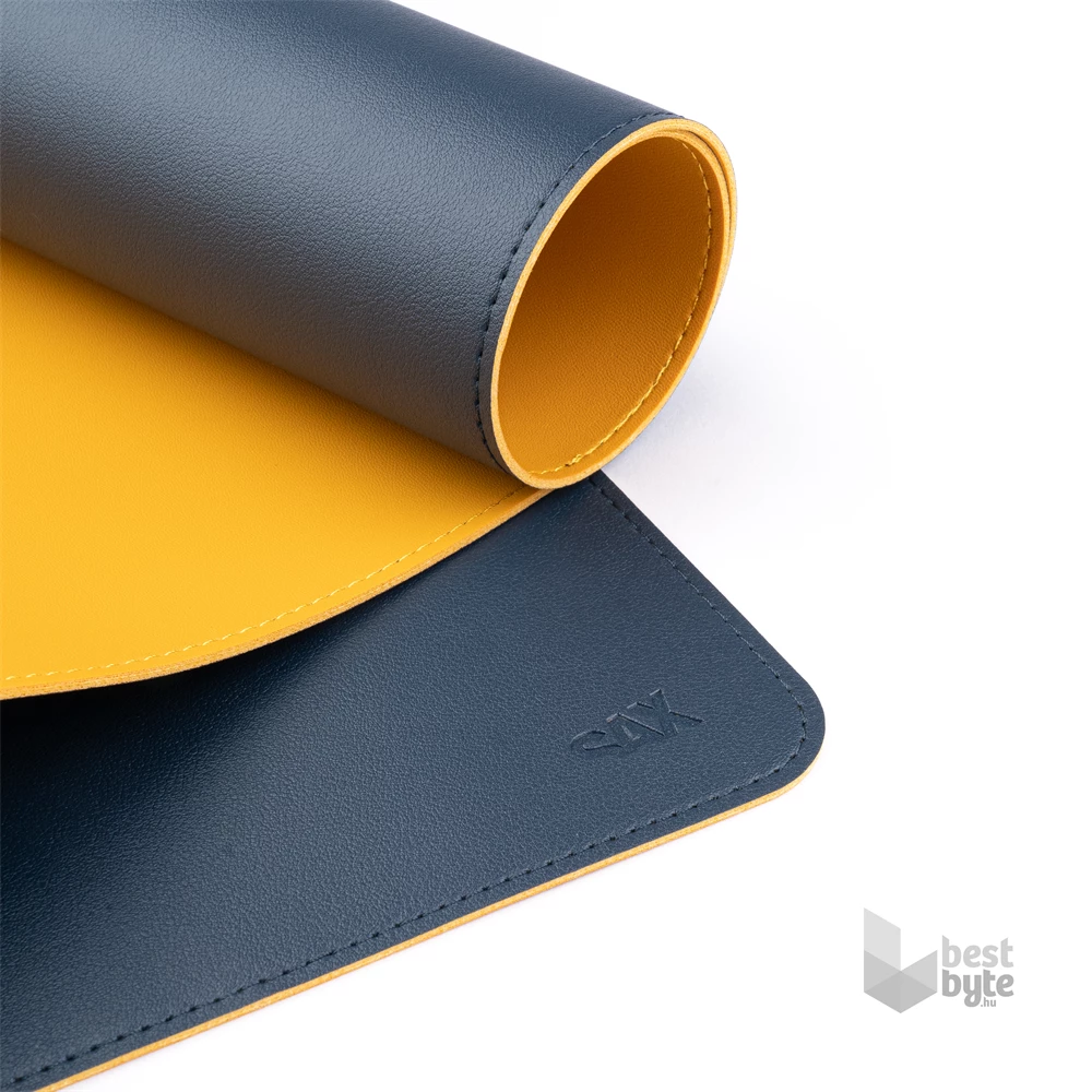 Sax műbőr kétoldalas kék-sárga íróasztal alátét