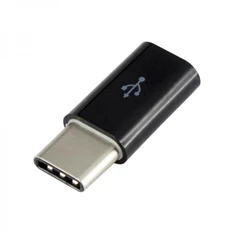 Sbox AD.USB-C B USB 2.0 anya - Type-C apa fekete adapter