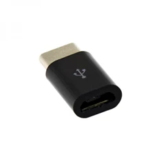 Sbox AD.USB-C B USB 2.0 anya - Type-C apa fekete adapter