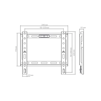 Sbox BL-3722F 43" VESA 200x200 fix fali konzol