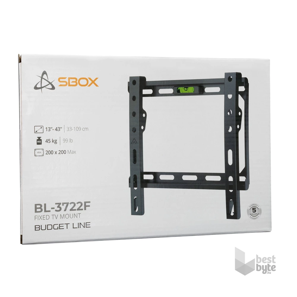 Sbox BL-3722F 43" VESA 200x200 fix fali konzol
