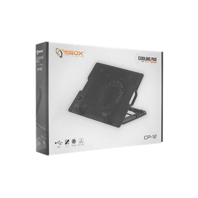 Sbox CP-12 17,3" notebook hűtőpad