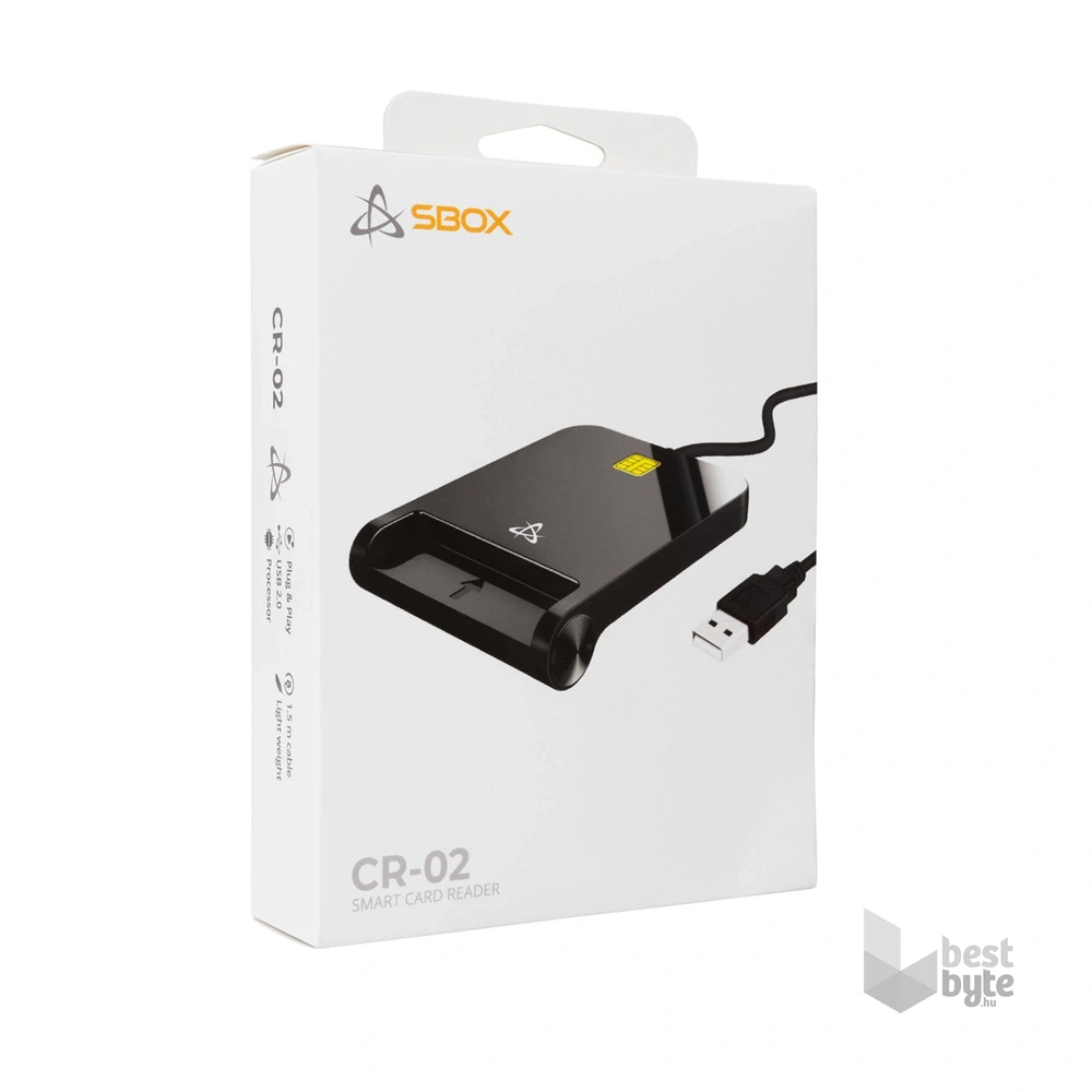 Sbox CR-02 USB smart ID kártyaolvasó