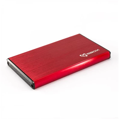 Sbox HDC-2562R USB 3.0 2,5" SATA piros HDD ház