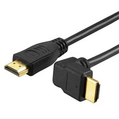 Sbox HDMI 1.4 M/M - 1,5M 90° HDMI kábel