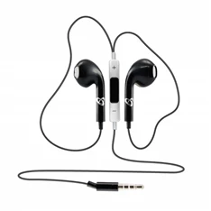 Sbox IEP-204B fekete mikrofonos fülhallgató