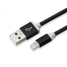 Sbox IPH7B USB-iPhone 7 Lightning 1,5m fekete töltőkábel