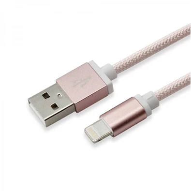 Sbox IPH7RG USB-iPhone 7 Lightning 1,5m rozé-arany töltőkábel