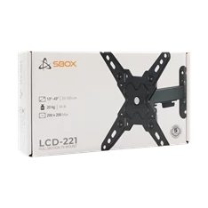 Sbox LCD-221-2 13"-43" dönthető,forgatható fali konzol