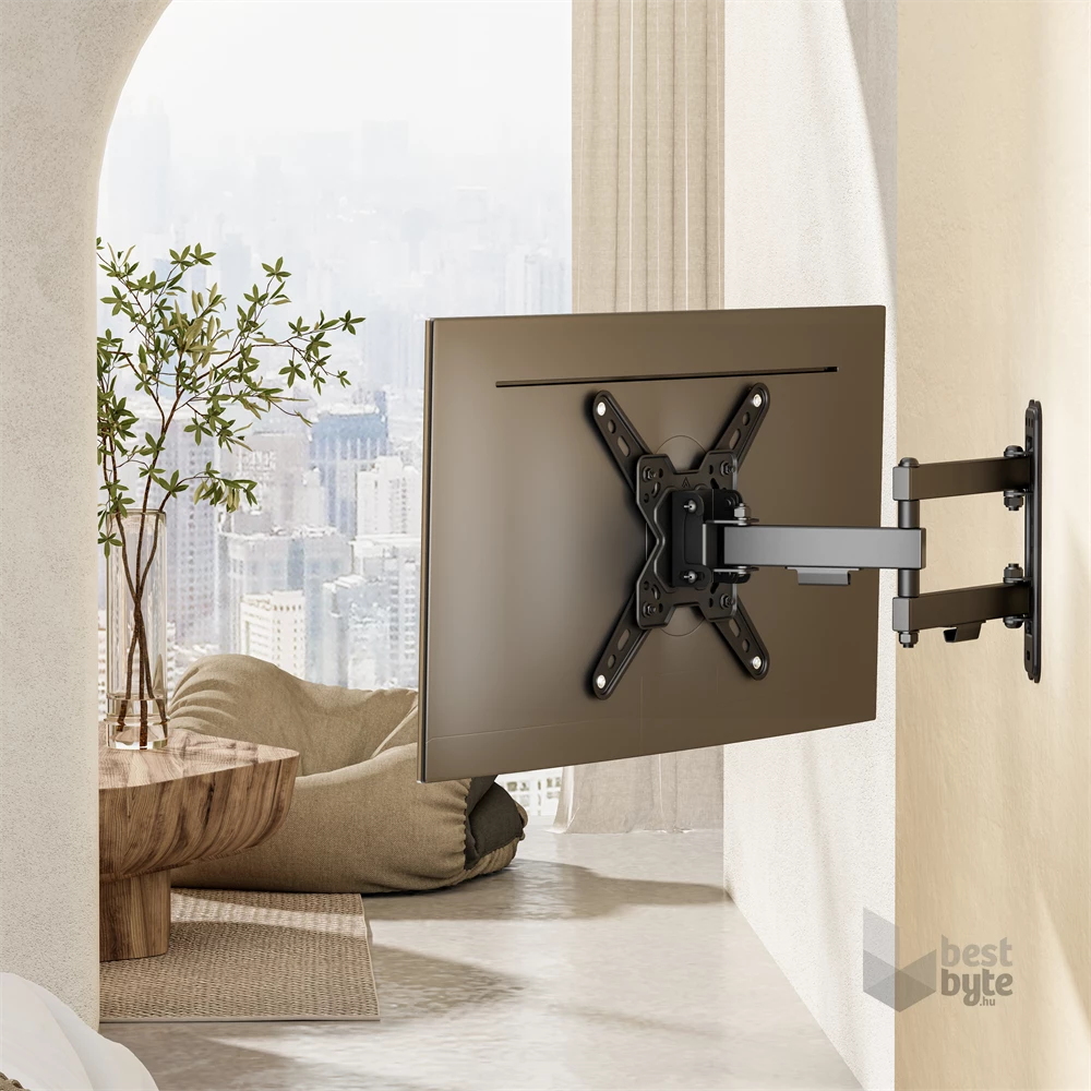 Sbox LCD-223-2 13"-43" dönthető, forgatható fali konzol