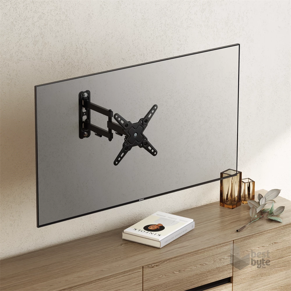 Sbox LCD-223-2 13"-43" dönthető, forgatható fali konzol