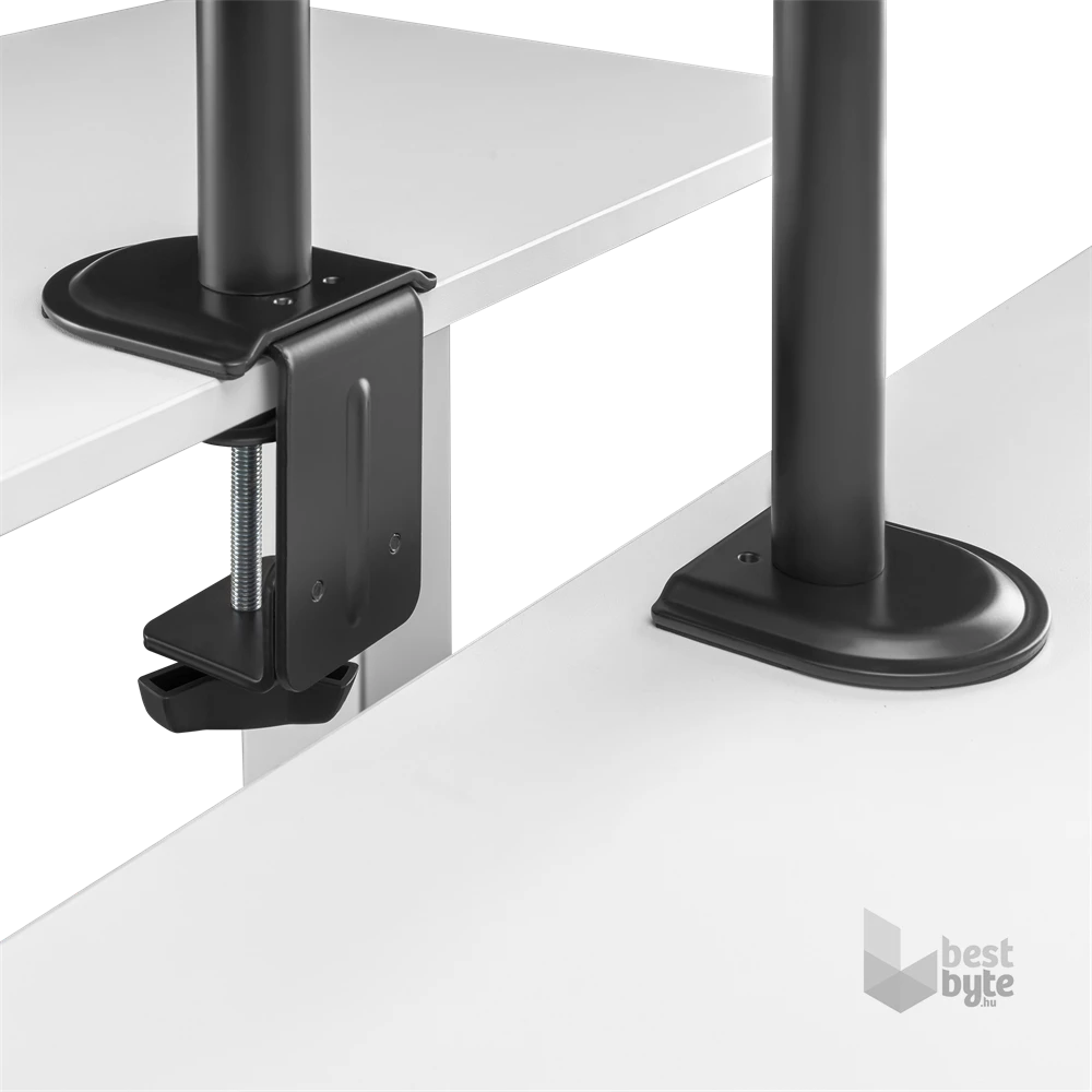 Sbox LCD-352/2-2 17"-32" dönthető, forgatható asztali dual monitor tartó konzol