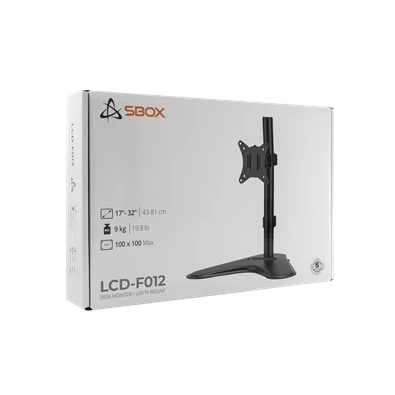 Sbox LCD-F012-2 17"-32" dönthető, forgatható asztali monitor tartó konzol