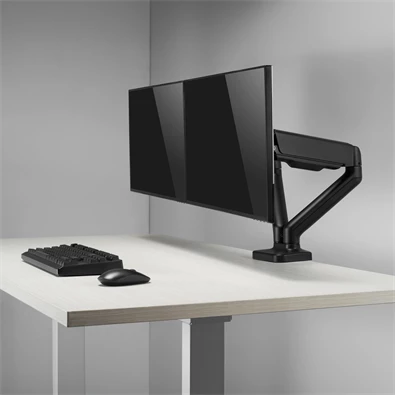 Sbox LCD-S024-2 17"-32" dönthető, forgatható asztali dual monitor tartó konzol