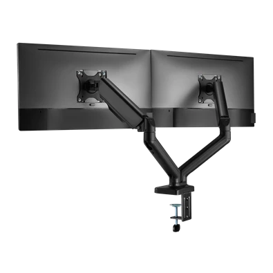 Sbox LCD-S024-2 17"-32" dönthető, forgatható asztali dual monitor tartó konzol