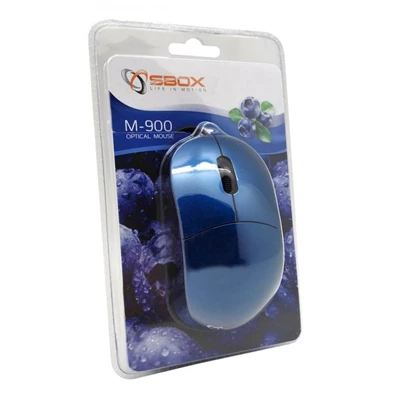Sbox M-900BB USB kék egér