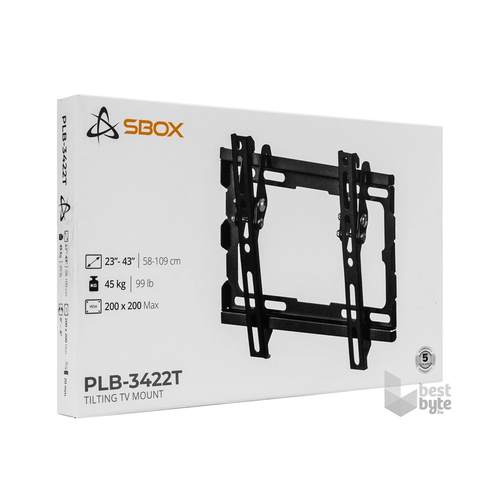 Sbox PLB-3422T-2 23"-43" dönthető fali TV konzol