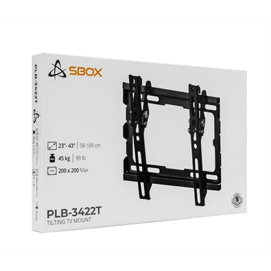 Sbox PLB-3422T-2 23"-43" dönthető fali TV konzol