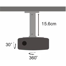 Sbox PM-101 mennyezeti projektor tartó 15kg