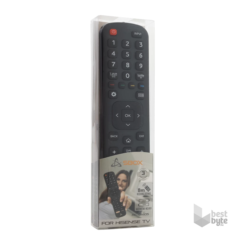 Sbox RC-01405 Hisense TV távirányító