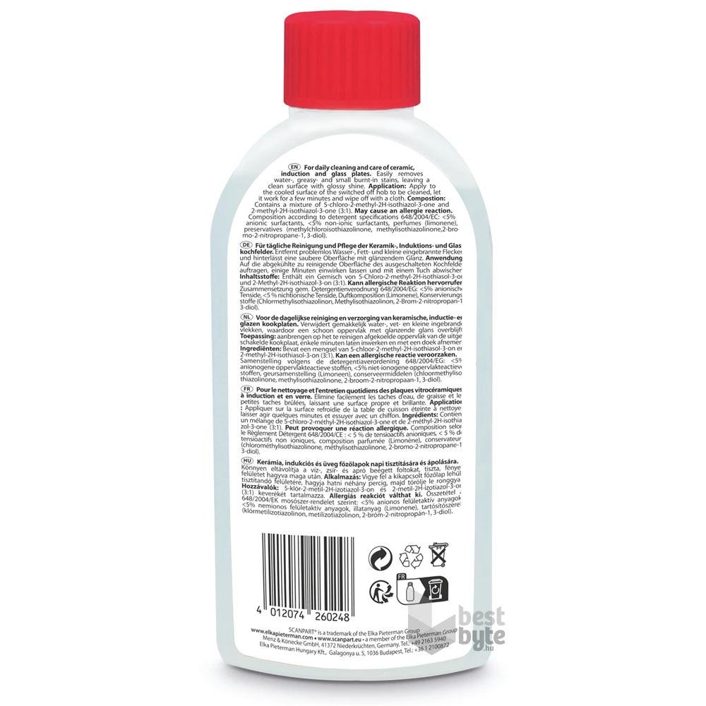 Scanpart 1110000005 üveg-kerámia felületekhez tisztítókészlet