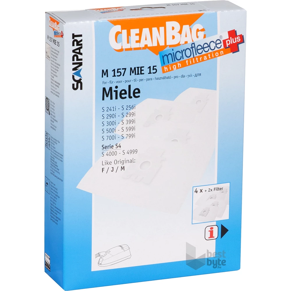 Scanpart 2682226157 M 157 MIE 15 - Miele S 300-500-700 porzsák
